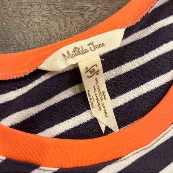 Matilda Jane Womens Dress Size M Medium Striped Floral Fit & Flare - Picture 5 of 5